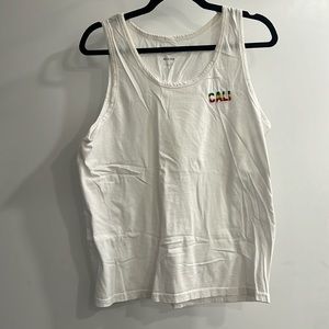 Cali embroidered tank top | mens M